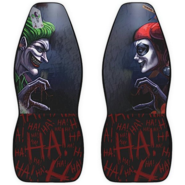Harley Quinn And Joker Themed Car Seat Covers-image