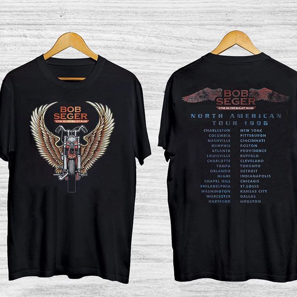 1996 Bob Seger North American Tour T-Shirt, Bob Seger Shirt Fan Gift-image