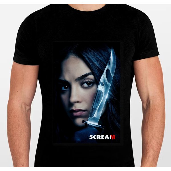 Melissa Barrera T-Shirt, Sam Carpenter Scream 6 Horror Movie Shirt-image