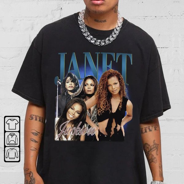 Janet Jackson Shirt, Janet Jackson Vintage Bootleg-image