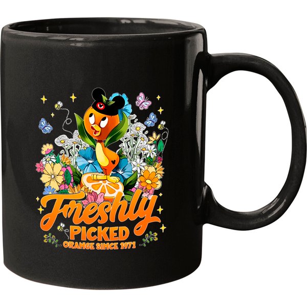 Orange Bird Mugs - Fresh Floral Design-image