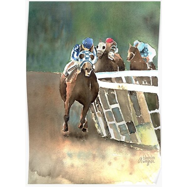 Into The Stretch And Heading For Home-Secretariat Premium Matte Vertical Poster-image