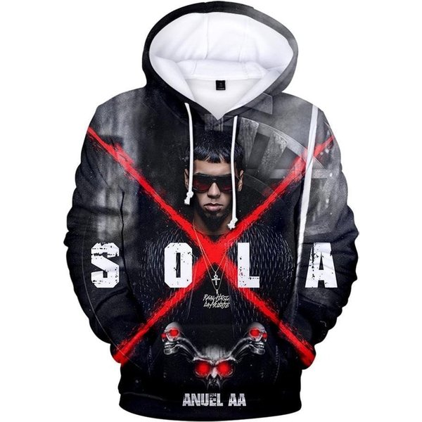 Anuel Aa Sola 3d Hoodie Merchandise