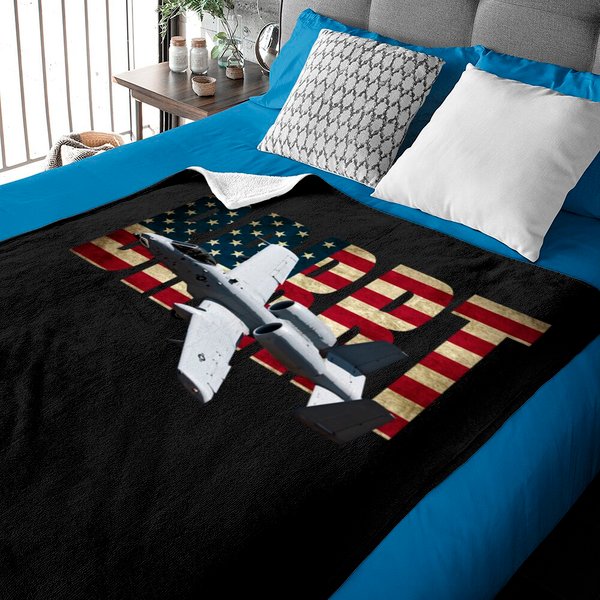 A-10 Thunderbolt Ii Brrrt Warthog Attack Aircraft - A10 Warthog - Baby Blankets