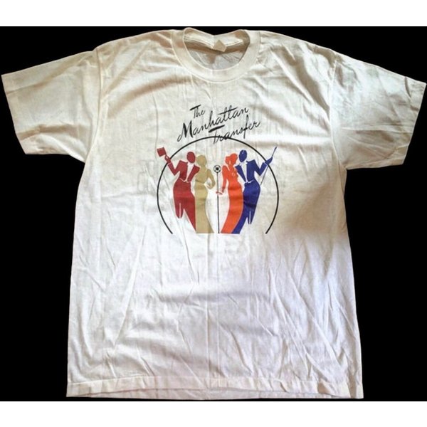 Vintage 1980S 1985 Manhattan Transfer Vocalese Concert Tour Tee T Shirt Large-image