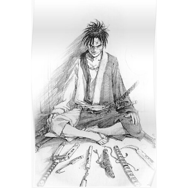Blade Of The Immortal Manij Premium Matte Vertical Poster-image