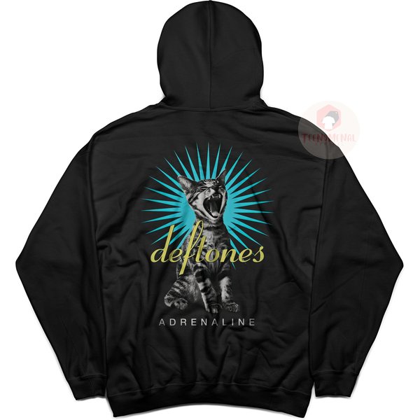 Deftone Unisex Hoodie - Chino Moreno Merch - Deftone Cat Poster-image