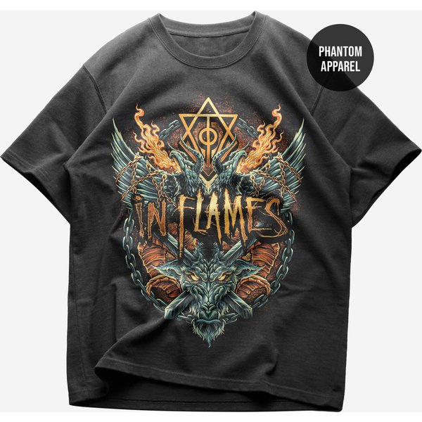 In Flames T-Shirt - Metal Band Shirt - Only For The Weak-image