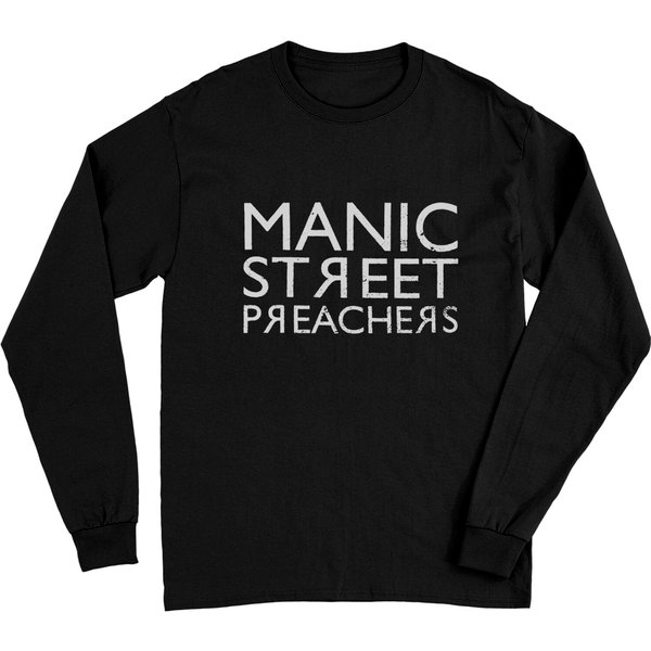 Manic Street Preachers Unisex Long Sleeves: Reversed Logo-image