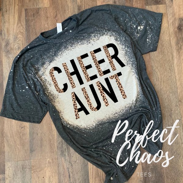 Cheer Aunt Bleached Shirt-image