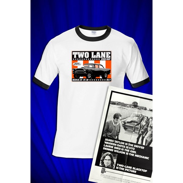 Two Lane Blacktop Speed Shop 70S Style T-Shirt-image