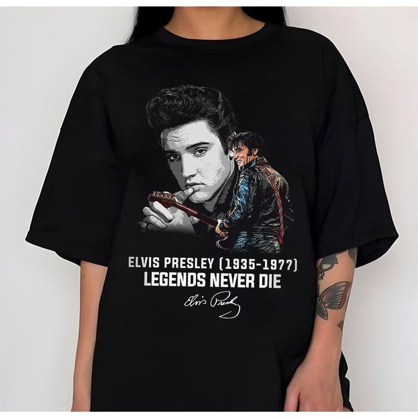Elvis Presley 1935-1977 Legends Never Die T Shirt-image