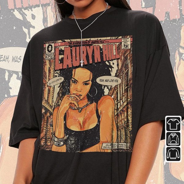Lauryn Hill Comic Shirt, Lauryn Hill Rap-image