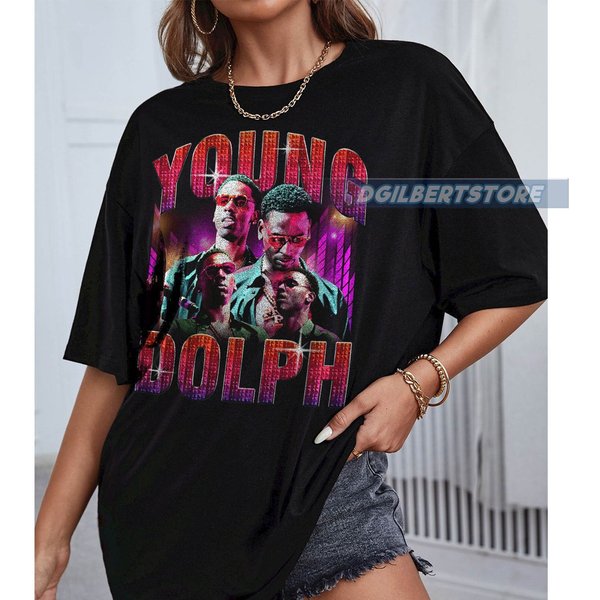 Young Dolph Vintage Rapper T-Shirt, King Of Memphis Shirt, Young Dolph 90S Sing Shirt-image