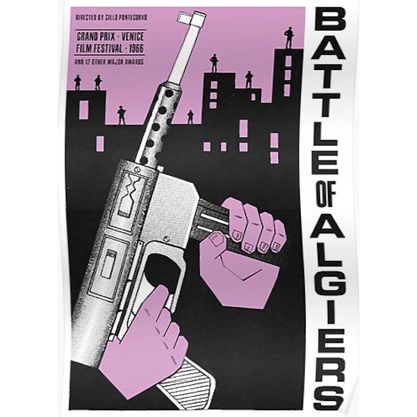 The Battle Of Algiers (La Battaglia Di Algeri) Gillo Pontecorvo Premium Matte Vertical Poster-image