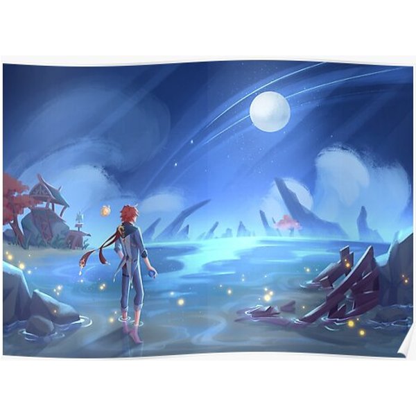 Genshin Impact - Childe Tartaglia Premium Matte Vertical Poster-image