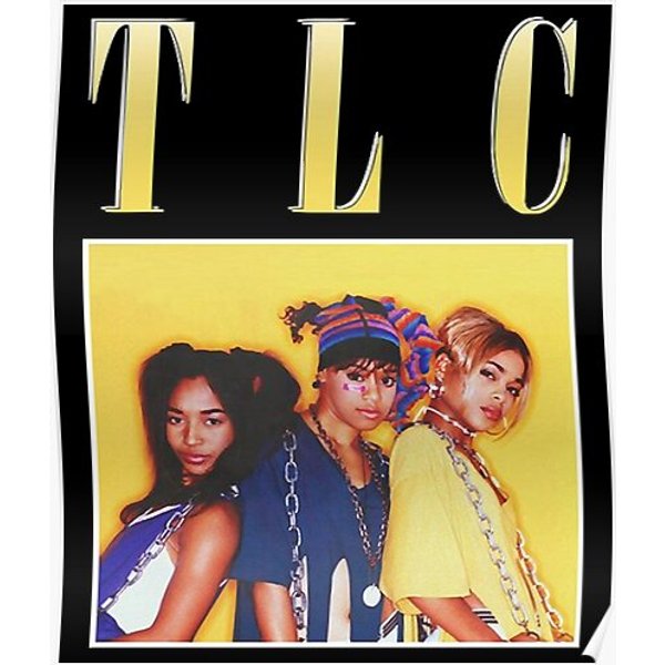 Vintage Tlc Friend Team 90S Hip Hop Premium Matte Vertical Poster-image