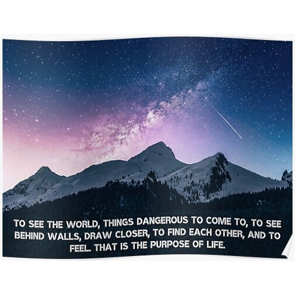 Walter Mitty Purpose Of Life Hd Mountains Premium Matte Vertical Poster-image