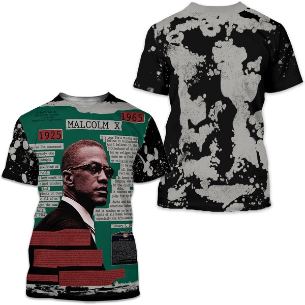 Malcolm X Shirt Euphoria, Rue's Malcolm X 3D Shirt-image