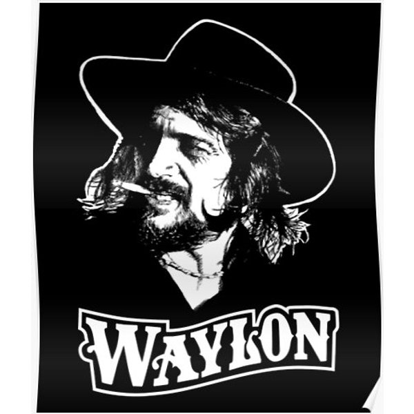 Waylon Jennings Fanart Gift Men Premium Matte Vertical Poster-image