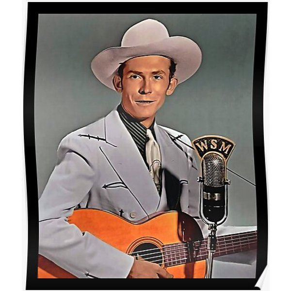 Classic Country Music-Hank Williams Premium Matte Vertical Poster-image