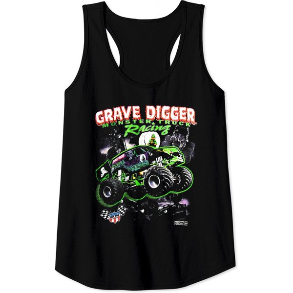 Vintage 1994 Grave Digger Monster Jam Trucks Tank Tops-image