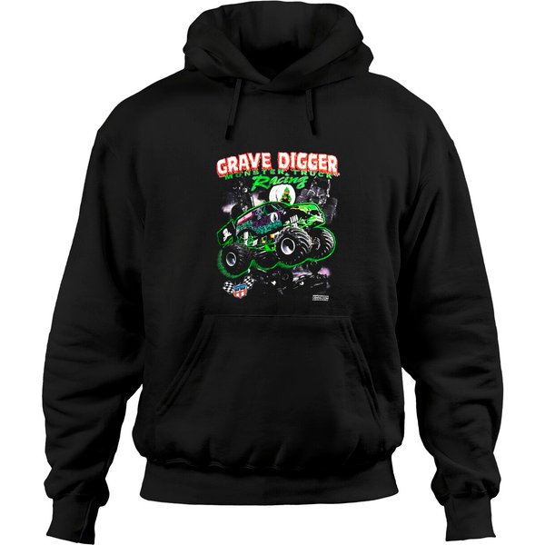 Vintage 1994 Grave Digger Monster Jam Trucks Hoodies-image