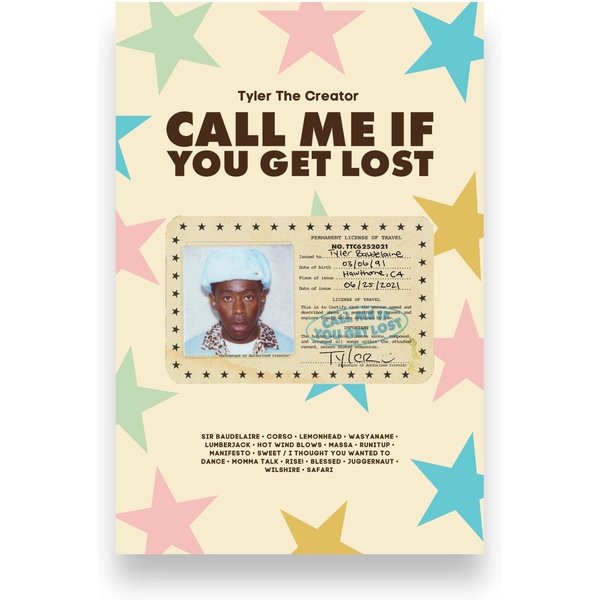 Tyler The Creator Call Me If You Get Lost Poster-image