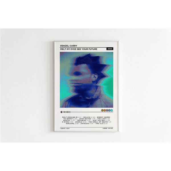 Denzel Curry - Melt My Eyez See Your Future Album Poster / Denzel Curry Poster-image