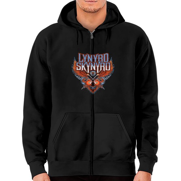 Lynyrd Skynyrd Zip Hoodies, Rock Band, Freebird, Concert Zip Hoodies-image