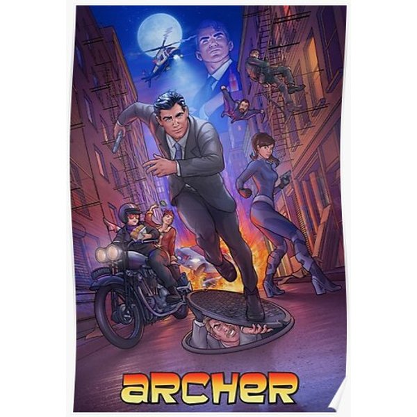 Archer - Sterling Archer - American Sitcom - Season 13 Premium Matte Vertical Poster-image
