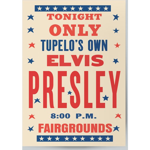 Elvis Presley Show At The Tupelo Fairgrounds Poster-image
