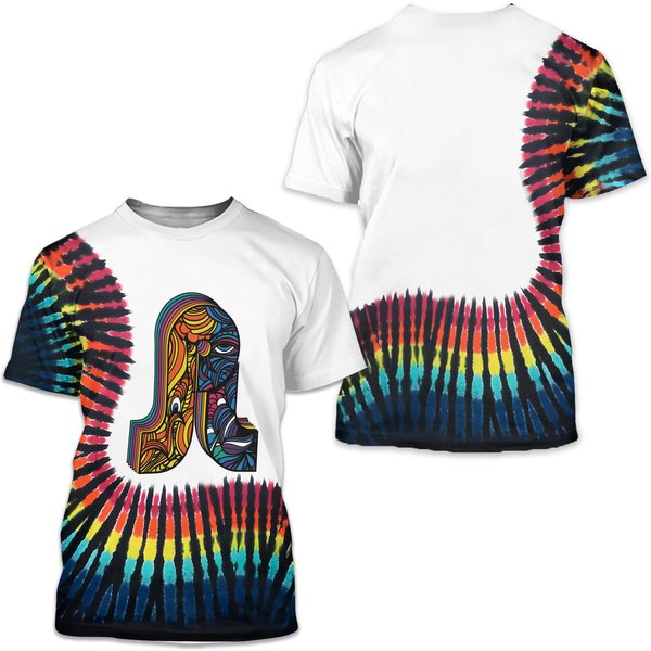 Pretty Lights Tie Dyed 3D T Shirt-image