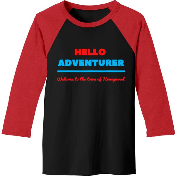 Hello Adventurer Funny Viva La Dirt League Vldl Baseball Tees