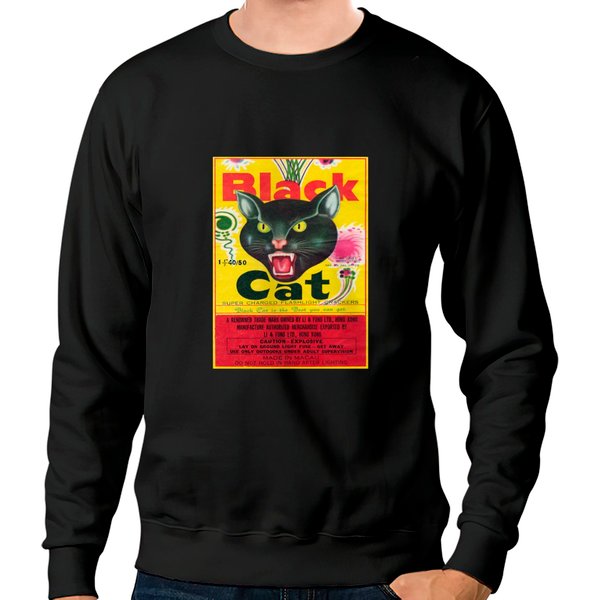 Black Cat Firecrackers Sweatshirts-image