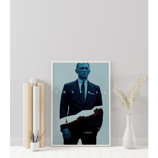 Skyfall Poster - James Bond - Sam Mendes - Minimalist Movie Poster-image