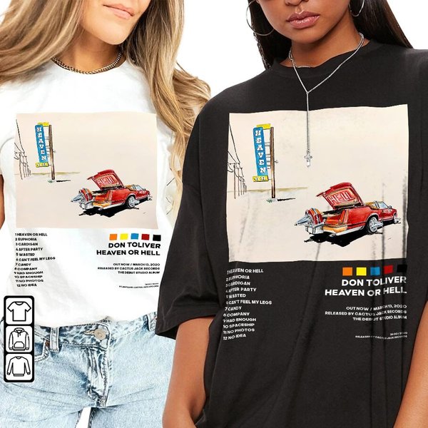 Don Toliver - Heaven Or Hell Album Tracklist Shirt-image