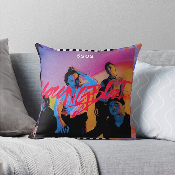 5 Seconds Of Summer Youngblood Throw Pillow-image