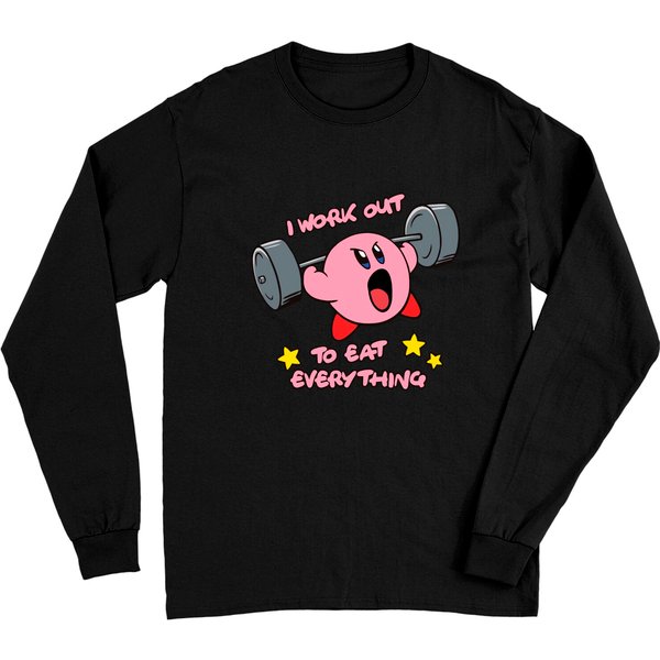 Kirby Workout Long Sleeves, Nintendo Long Sleeves-image