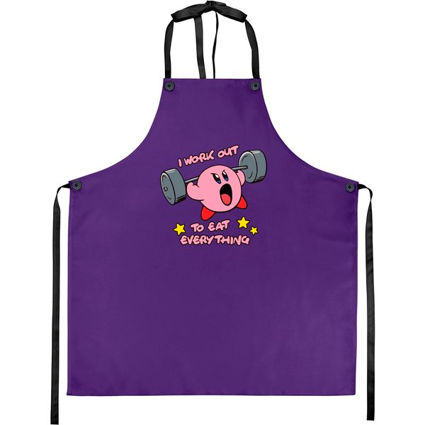 Kirby Workout Aprons, Nintendo Aprons-image