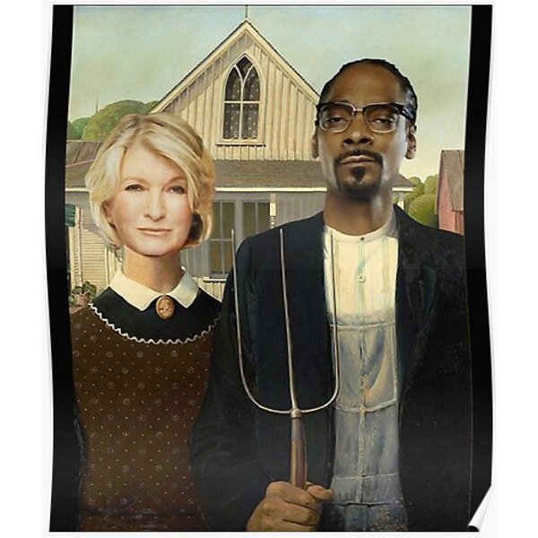 Snoop Martha American Gothic Classic T-Shirt Premium Matte Vertical Poster-image