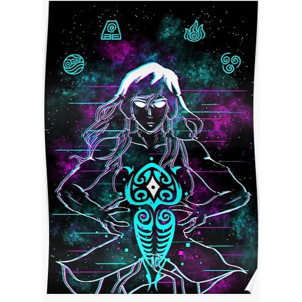 Glitch Korra Premium Matte Vertical Poster-image