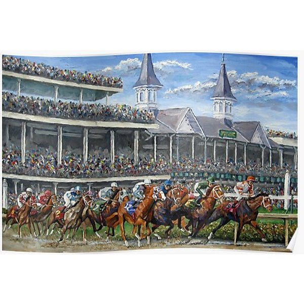 The Kentucky Derby - Churchill Downs Premium Matte Vertical Poster-image