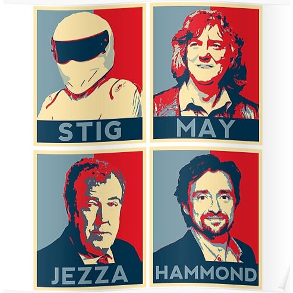 Clarkson Hammond May Stig Premium Matte Vertical Poster-image