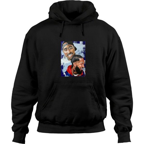 Nipsey Hussle 2Pac Hip Hop Rap Pop Hoodies-image