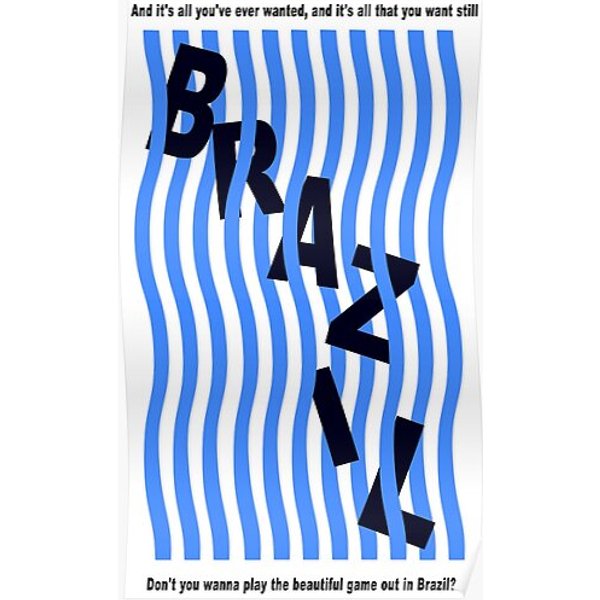 Brazil Declan Mckenna Music Poster Blue Premium Matte Vertical Poster-image