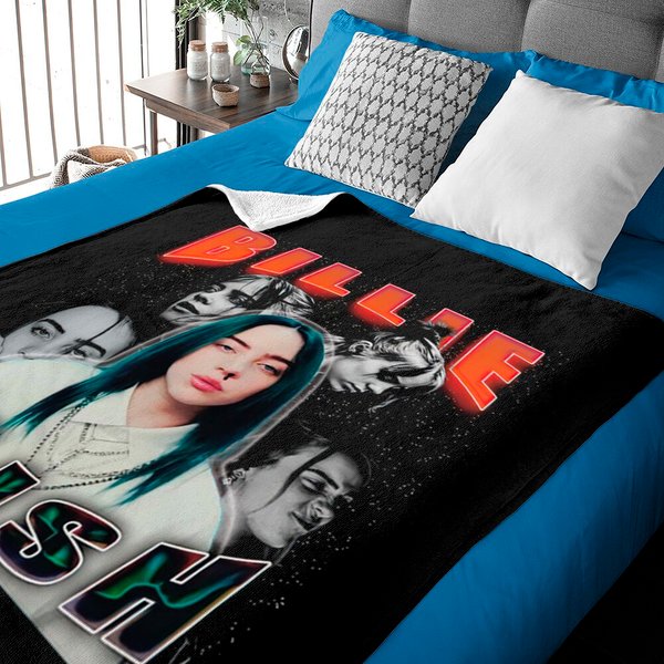Billie Eilish Baby Blankets, Billie Eilish Vintage Tour Baby Blankets