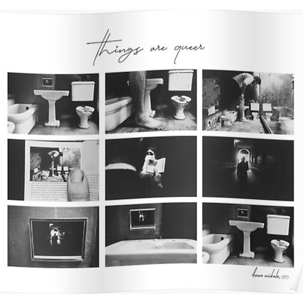 Duane Michals Things Are Queer Premium Matte Vertical Poster-image