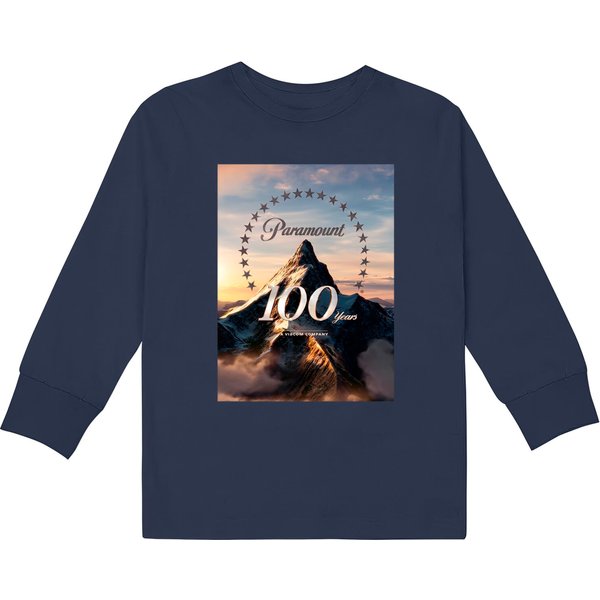 100 Years Of Paramount Logo Kids Long Sleeve T-Shirts-image