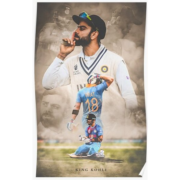 “Ascending” Virat Kohli Wallpaper Premium Matte Vertical Poster-image